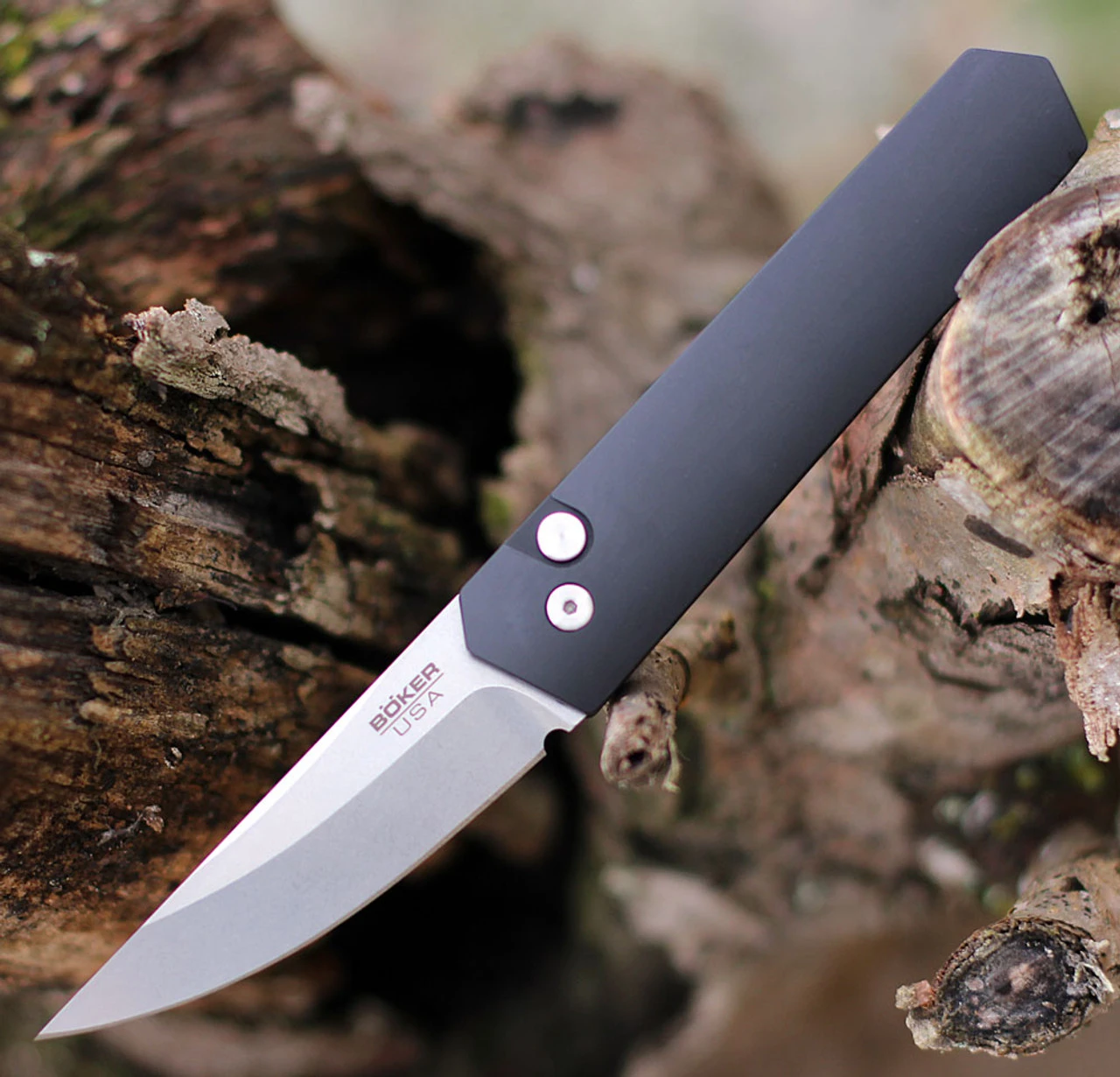 Boker Plus USA Kwaiken Compact Automatic Blk Alum (3.3" 154CM SW) 01BO254 3 Boker Plus USA Kwaiken Compact Automatic Blk Alum (3.3" 154CM SW) 01BO254