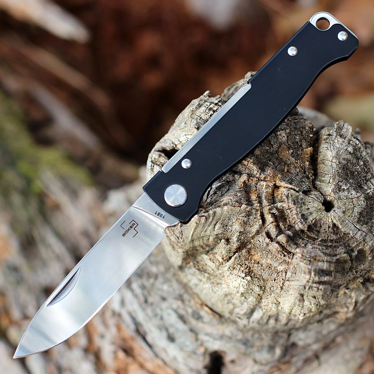 Boker Plus Atlas Black Slip Joint - Blk Stainless (2.6" 12C27 Satin) 01BO851 3 Boker Plus Atlas Black Slip Joint - Blk Stainless (2.6" 12C27 Satin) 01BO851