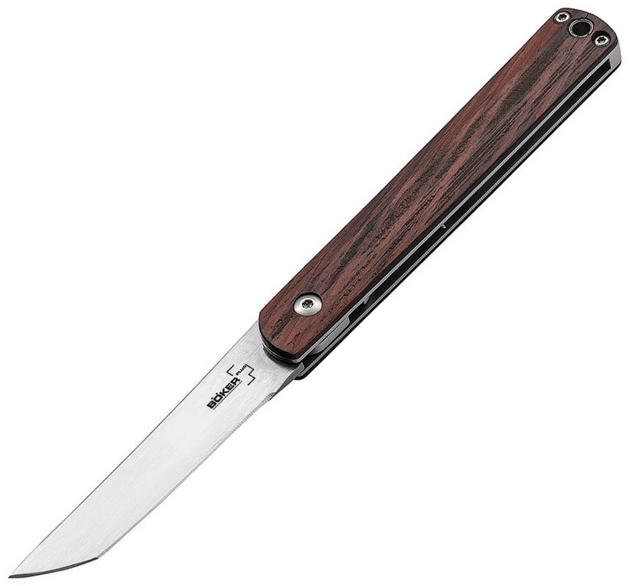 Boker Plus 01BO631 Wasabi, 2.8" 440C Plain Blade, Cocobolo Handle 3 Boker Plus 01BO631 Wasabi, 2.8" 440C Plain Blade, Cocobolo Handle