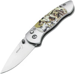 Boker Plus 01BO650 Gordito Frazetta, 2.4" 440C Plain Blade, Aluminum Handle