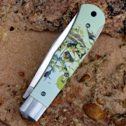 Boker Plus 01BO653 Lockback Frazetta, 3.7" 440C Plain Blade, Aluminum Handle -Boker 01bo653.2 56729.1566586250