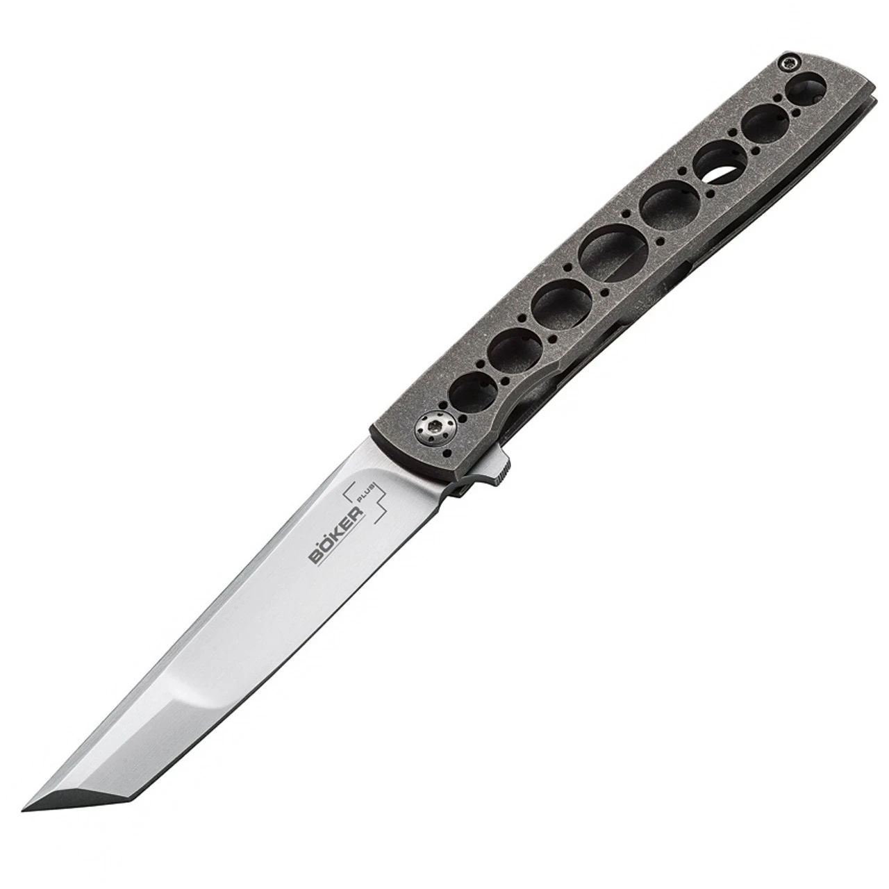 Boker Plus 01BO721 Urban Trapper Tanto, 3.4" VG-10 Plain Blade, Titanium Handle 3 Boker Plus 01BO721 Urban Trapper Tanto, 3.4" VG-10 Plain Blade, Titanium Handle