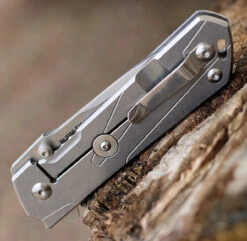 Boker Plus 01BO764 Kihon, 3.3" D2 Tanto Plain Blade, Stainless Handle -Boker 01bo764.1.2 10229.1614272580