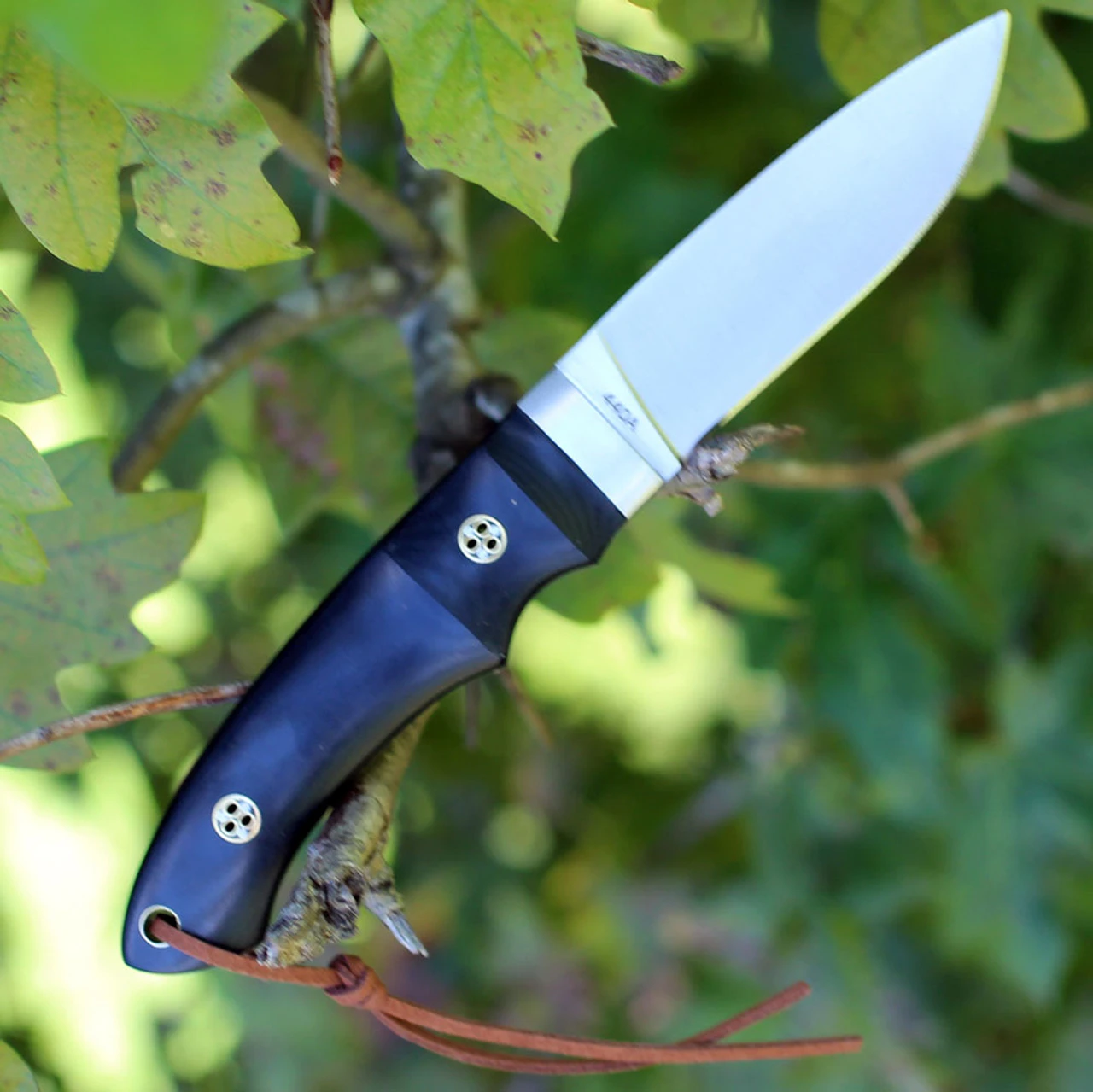 Boker Magnum Trail, 3.25" Satin Finish 440A Stainless Drop Point Blade, Black Micarta Handle 4 Boker Magnum Trail, 3.25" Satin Finish 440A Stainless Drop Point Blade, Black Micarta Handle - Image 2