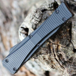 Boker Plus MINI Eagle 2.0 OTF Automatic Blk Alum (2.8" D2 Satin Recurve) 06BO246 -Boker 06EX246.2 06593.1645558515