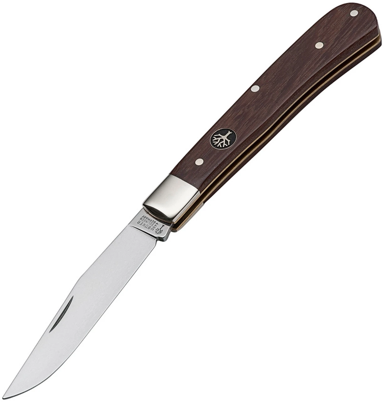 Boker Trapper Uno 112565, 3.07" 440C Steel, Desert Ironwood Handle 3 Boker Trapper Uno 112565, 3.07" 440C Steel, Desert Ironwood Handle