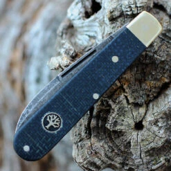 Boker Solingen Prime Barlow Burlap 114942, 2.76" Black Carbon Steel Acid Washed Plain Blade, Black Micarta Nickel Silver Handles 7 Boker Solingen Prime Barlow Burlap 114942, 2.76" Black Carbon Steel Acid Washed Plain Blade, Black Micarta Nickel Silver Handles -Boker BO114942.3 67181.1646407846