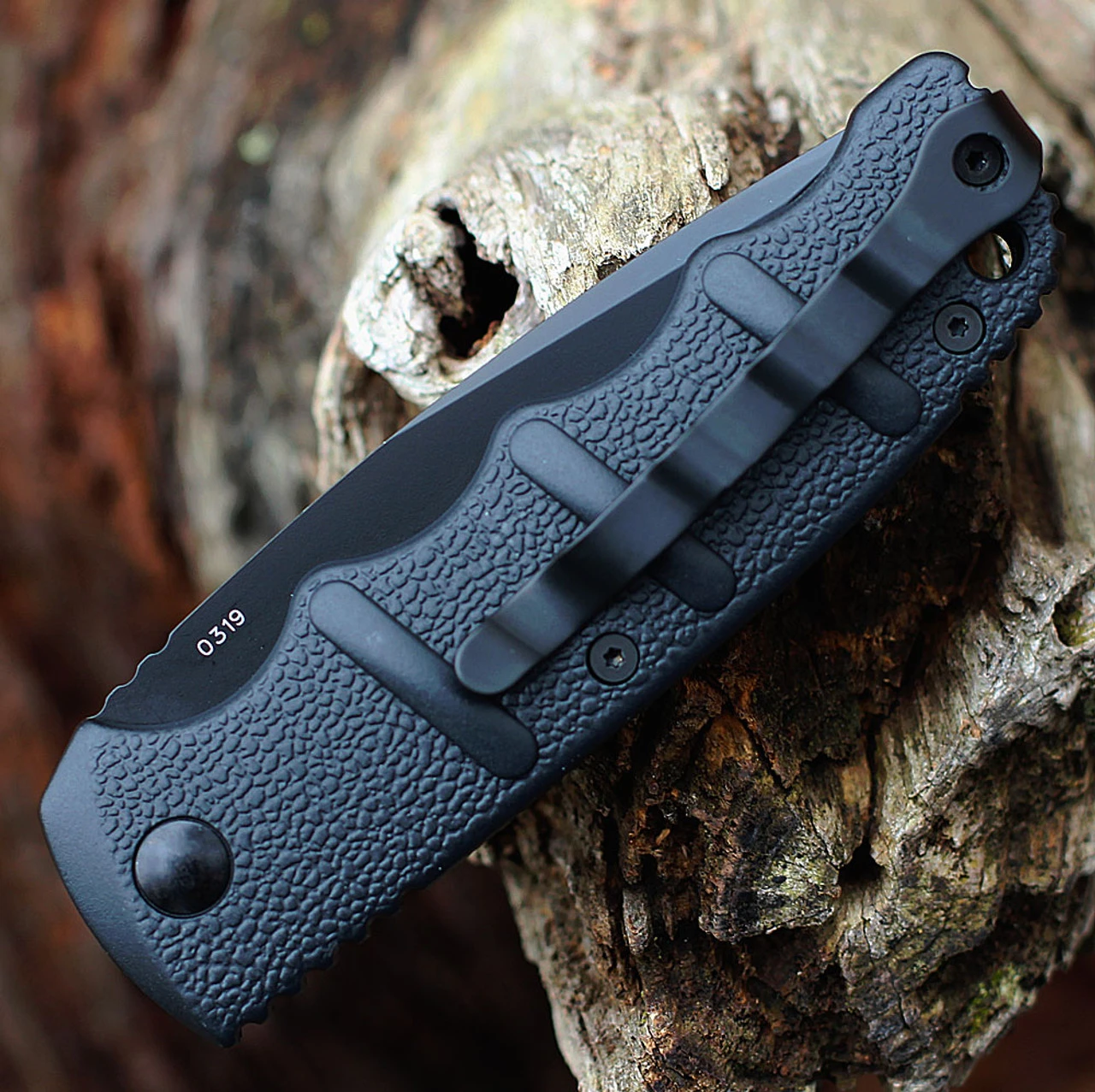 Boker Plus Kalashnikov 74 Automatic - Blk Alum. (3.25" D2 Blk Tanto) 01KALS101N 6 Boker Plus Kalashnikov 74 Automatic - Blk Alum. (3.25" D2 Blk Tanto) 01KALS101N - Image 4