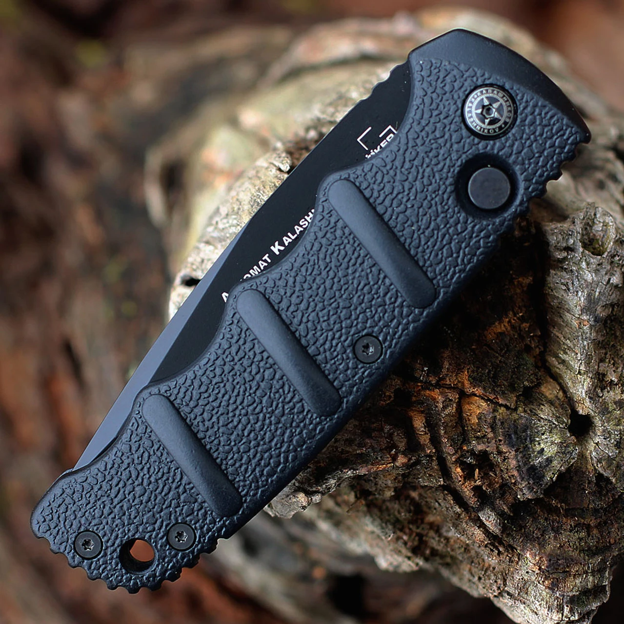 Boker Plus Kalashnikov 74 Automatic - Blk Alum. (3.25" D2 Blk Tanto) 01KALS101N 5 Boker Plus Kalashnikov 74 Automatic - Blk Alum. (3.25" D2 Blk Tanto) 01KALS101N - Image 3