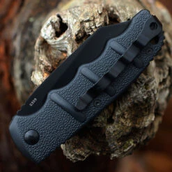 Boker Plus Kalashnikov 74 Automatic - Blk Alum. (3.25" D2 BLK Sheepfoot Blade) 01KALS104N -Boker BOKAKALS104N.3 43883.1646854645