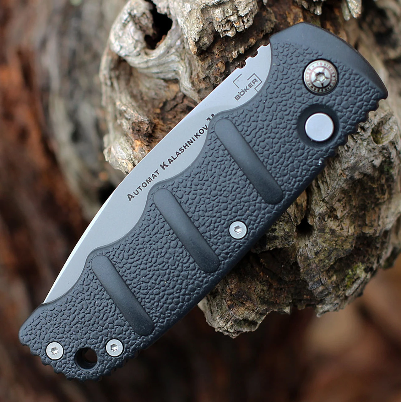 Boker Plus Kalashnikov 74 Automatic - Blk Alum. (3.25" D2 SL) 01KALS93N 5 Boker Plus Kalashnikov 74 Automatic - Blk Alum. (3.25" D2 SL) 01KALS93N - Image 3