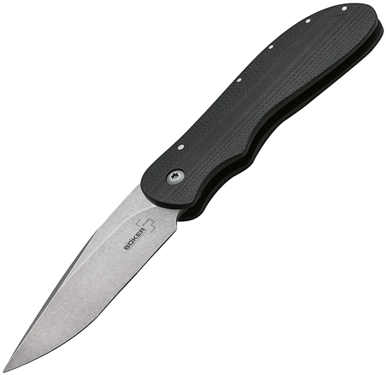 Boker Plus Voortrekker Friction Folder 01BO089, 2.95" D2 Steel Plain Blade, Black G-10 Handle 3 Boker Plus Voortrekker Friction Folder 01BO089, 2.95" D2 Steel Plain Blade, Black G-10 Handle