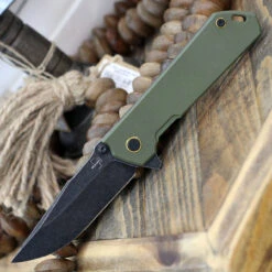 Boker Plus Kihon A/O - OD Green G-10 (3.38" D2 Blk) 01BO164