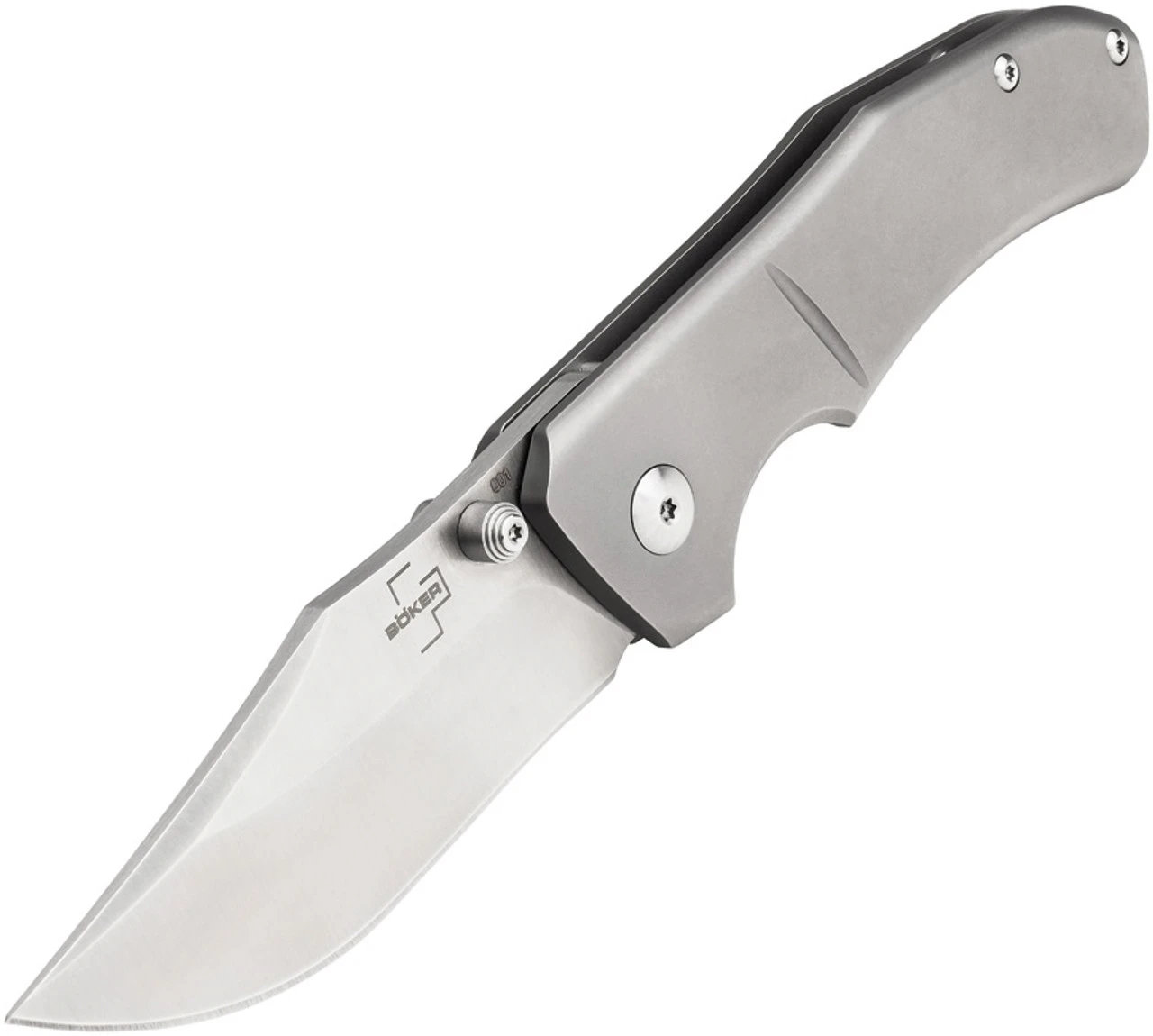 Boker Plus Jive Framelock - Gray Titanium (3" Satin D2) 01BO312 3 Boker Plus Jive Framelock - Gray Titanium (3" Satin D2) 01BO312
