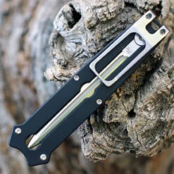 Boker Plus Slike Manual OTF - Black G-10 (3" D2 Satin Dagger) 01BO411 -Boker BOP01BO411.3 78583.1667500637