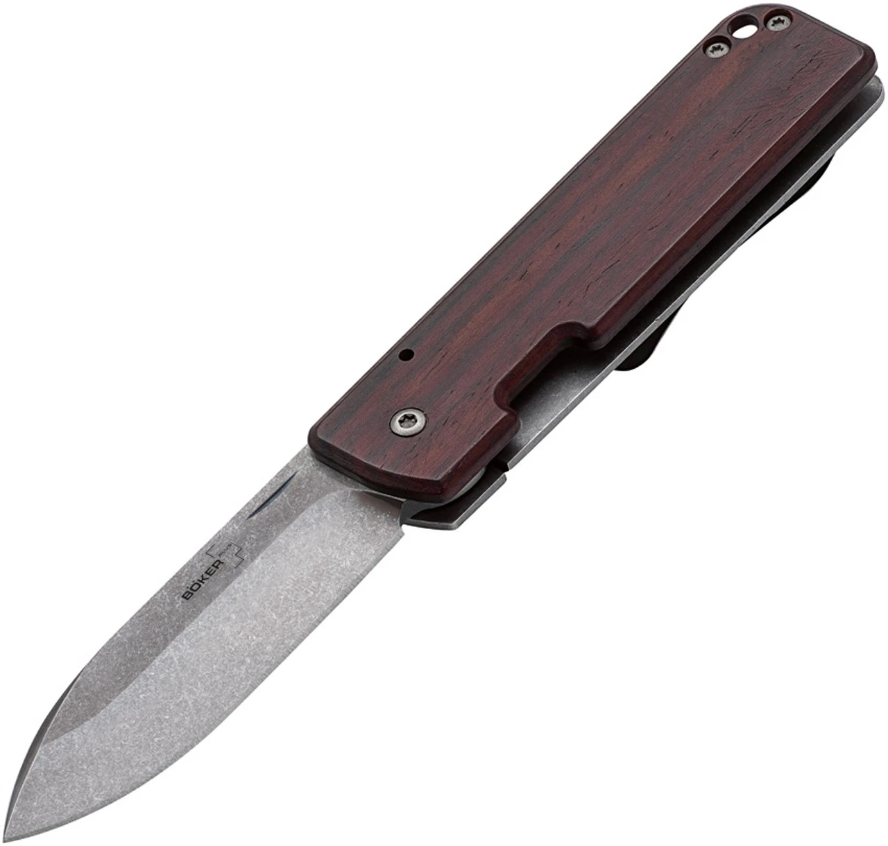 Boker Plus Lancer 42 - Brown Cocobolo (2.87" D2 SW) 01BO468 3 Boker Plus Lancer 42 - Brown Cocobolo (2.87" D2 SW) 01BO468
