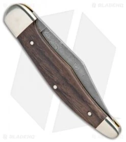 Boker 20-20 150th Anniversary Damascus Series Pocket Knife 5.25" Chestnut -Boker Boker 20 20 150th Anniversary Damascus Series Chestnut 115014DAM BHQ 94339 jr side