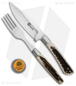 Boker Arbolito Stag Steak Knife Dinner Set 03BA5717H (12 Piece Set) -Boker Boker Arbolito Stag Steak Knife Dinner Set 03BA5717H BHQ 85724 jr bottlecap