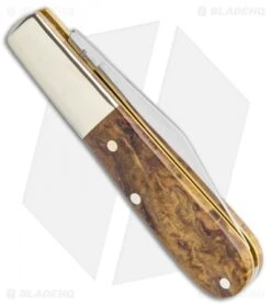 Boker Barlow 150th Anniversary Series Pocket Knife 3.25" Curly Birch Wood 115941 -Boker Boker Barlow 150 Anniversary Edition Curly Birch Wood 115941 BHQ 117273 jr side