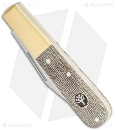 Boker Barlow Expedition 3.25" Traditional Pocket Knife Green Micarta Brass 4 Boker Barlow Expedition 3.25" Traditional Pocket Knife Green Micarta Brass - Image 2