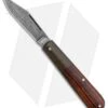 Boker Barlow Integral Slip Joint Leopard Damascus Knife Desert Ironwood (3.25") -Boker Boker Barlow Integral Pocket Knife Desert Ironwood Leapord Damascus 100501DAM BHQ 120615 jr