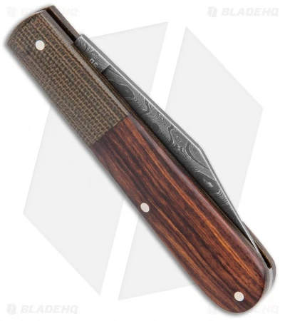 Boker Barlow Integral Slip Joint Leopard Damascus Knife Desert Ironwood (3.25") 5 Boker Barlow Integral Slip Joint Leopard Damascus Knife Desert Ironwood (3.25") - Image 3