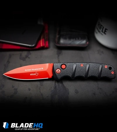 Boker Black Widow Kalashnikov Dagger Automatic Knife (3.25" Red D2) 8 Boker Black Widow Kalashnikov Dagger Automatic Knife (3.25" Red D2) - Image 6
