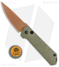 Boker Burnley Kihon Desert Warrior Drop Point Automatic Knife (3.3" Copper D2) -Boker Boker Burnley Kihon Desert Warrior DP Auto Copper D2 01BO955NSOI BHQ 101391 jr bottlecap