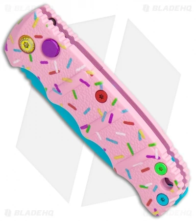 Boker Mini Dessert Warrior Kalashnikov Dagger Automatic Knife (2.5" Blue) Donut 4 Boker Mini Dessert Warrior Kalashnikov Dagger Automatic Knife (2.5" Blue) Donut - Image 2