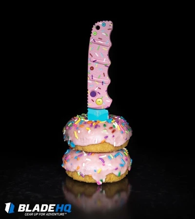 Boker Dessert Warrior Kalashnikov Dagger Automatic Knife (3.25" Blue) Donut 8 Boker Dessert Warrior Kalashnikov Dagger Automatic Knife (3.25" Blue) Donut - Image 6