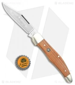 Boker Folding Hunter Lockback Knife Plumwood (4" Satin) 111013 -Boker Boker Folding Hunter LB Plumwood Satin 111013 BHQ 105695 jr bottlecap