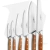 Boker Forge Wood 7-Piece Kitchen Knife Set Maple Wood W/ Wooden Block -Boker Boker Forge Wood 7 Piece Kitchen Knife Set Maple Wood Wooden Block BHQ 116577 jr
