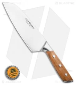 Boker Forge Wood 6.5" Santoku Kitchen Knife Maple Wood -Boker Boker Forged SantokuKnife Maple 03BO512 BHQ 116579 LS Bottlecap