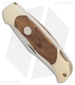 Boker Junior Scout Lockback Knife Thuja Wood (2.6" Satin) 111920 -Boker Boker Junior Scout Thuja Wood Satin BHQ 86582 er spine