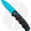 Boker Blue Scorpion Kalashnikov Dagger Automatic Knife (3.25" Electric Blue D2) -Boker Boker Kalashnikov Black Widow Blue jr