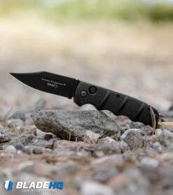 Boker Kalashnikov Bowie Automatic Knife Black (3.25" Black D2) -Boker Boker Kalashnikov Bowie Auto Black Black 01KALS76BN BHQ 17111 jr lifestyle