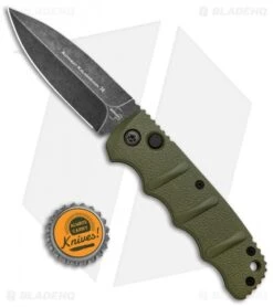 Boker Kalashnikov Dagger Automatic Knife OD Green (3.25" Smokewash D2) -Boker Boker Kalashnikov Dagger Auto OD Green Smokewash BHQ 117068 jr bottlecap