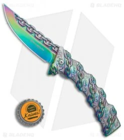 Boker Magnum Chained Rainbow Spring Assisted Knife (3.375" Spectrum) 01MB635 -Boker Boker Magnum Chained Rainbow BHQ 80865 er bottlecap