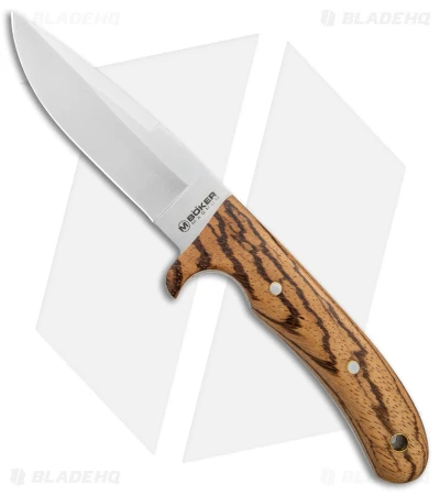 Boker Magnum Elk Hunter Fixed Blade Knife Zebra Wood (4.2" Satin) 3 Boker Magnum Elk Hunter Fixed Blade Knife Zebra Wood (4.2" Satin)