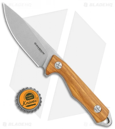 Boker Magnum Hking Companion Fixed Blade Knife Olive Wood (3.75" SW) 6 Boker Magnum Hking Companion Fixed Blade Knife Olive Wood (3.75" SW) - Image 4