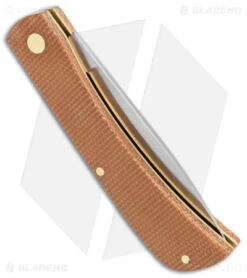 Boker Magnum Rangebuster Slip Joint Knife Brown Micarta (3" Satin) 01RY143 -Boker Boker Magnum Rangebuster Natural Micarta 01RY143 BHQ 136271 jr side