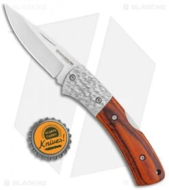 Boker Magnum Turul III Lock Back Knife Pakka Wood (2.6" Satin) -Boker Boker Magnum Turul III LB Pakka Wood Satin 01SC357 BHQ 111957 jr bottlecap