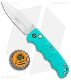Boker Mini Kalashnikov Dagger Automatic Knife Tyranny Teal (2.5" Stonewash) -Boker Boker Mini Kalashnkov Dagger Auto Tyranny Teal SW 01KALS64NSOI BHQ 99633 jr bottlecap