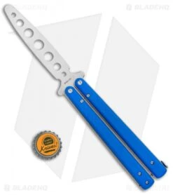 Boker Plus Balisong Trainer Butterfly Knife Blue G-10 (4" Satin) 10 Boker Plus Balisong Trainer Butterfly Knife Blue G-10 (4" Satin) -Boker Boker Plus Balisong Trainer Blue G 10 Satin 01BO714SOI BHQ 99635 jr bottlecap