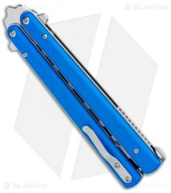 Boker Plus Balisong Trainer Butterfly Knife Blue G-10 (4" Satin) 9 Boker Plus Balisong Trainer Butterfly Knife Blue G-10 (4" Satin) -Boker Boker Plus Balisong Trainer Blue G 10 Satin 01BO714SOI BHQ 99635 jr side