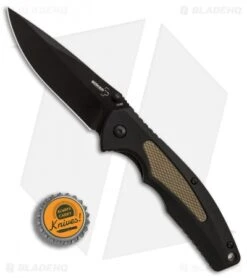 Boker Plus Gemini NGA Spring Assisted Knife Black/Coyote (3.5" Black) 01BO502 -Boker Boker Plus Gemini NGA Black Coyote black BHQ 80767 er bottlecap