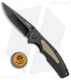 Boker Plus Gemini NGA Spring Assisted Knife Black/Coyote (3.5" Black) 01BO505 -Boker Boker Plus Gemini NGA SA Black Coyote Black 01BO505 BHQ 105722 jr bottlecap