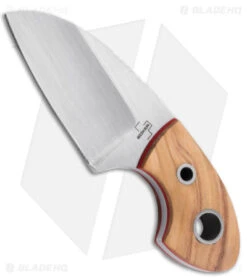 Boker Plus Gnome Fixed Blade Knife Brown Olive Wood (2.2" D2 ) 74 01BO322