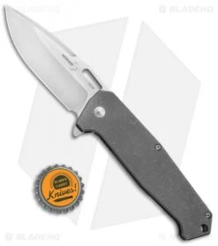 Boker Plus Burke Hitman Frame Lock Knife Titanium (3.625" Satin) 01BO775 -Boker Boker Plus Hitman Titan Ti Satin 01BO775 BHQ 68840 jr bottlecap 2