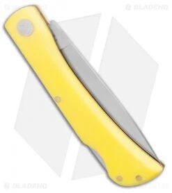 Boker Plus Justin Rangebuster Junior 2.0 Lockback Yellow Poly (3" Satin) -Boker Boker Plus Justin Rangebuster Jr. 2.0 Lockback Yellow Poly 3 Satin 01BO173JU BHQ 125059 LS Side